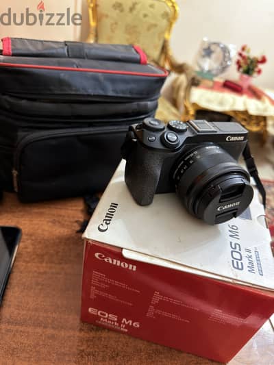 **Canon EOS M6 Mark II – حالة ممتازة + Accessories (شبه جديدة)**