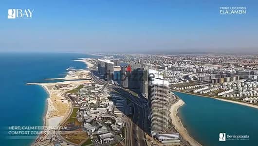 شالية  للبيع متشطب بالكامل كيو باي وبالتقسيط – الساحل الشمالي اطلالة مميزة على البحر