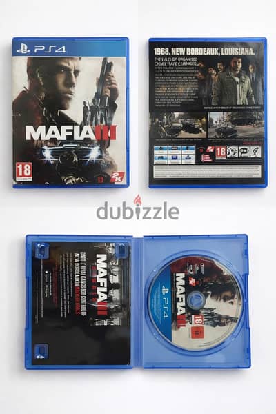 للبيع لعبة PS4- Mafia III بحالة ممتازة