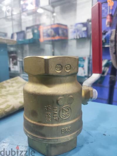 للبيع: محبس بلية نحاس إيطالي أصلي (Ball Valve) مقاس 2½ بوصة