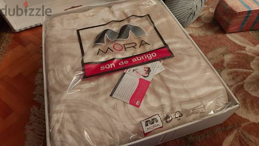 MORA blanket beige 220× 240 - NEW - بطانيه مورا