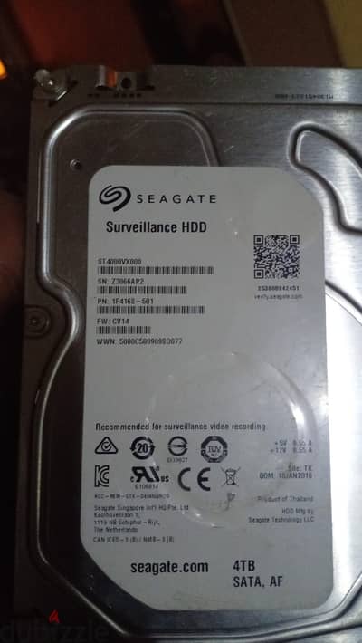 هارد سيجات  4TB . HDD. 100%