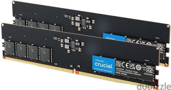 Crucial DDR5 RAM Kit 16GB (2×8GB) 4800MHz
