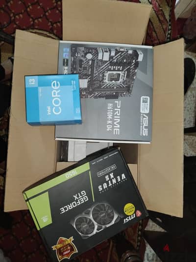 PC i3 12100f + msi gtx 1650 d6