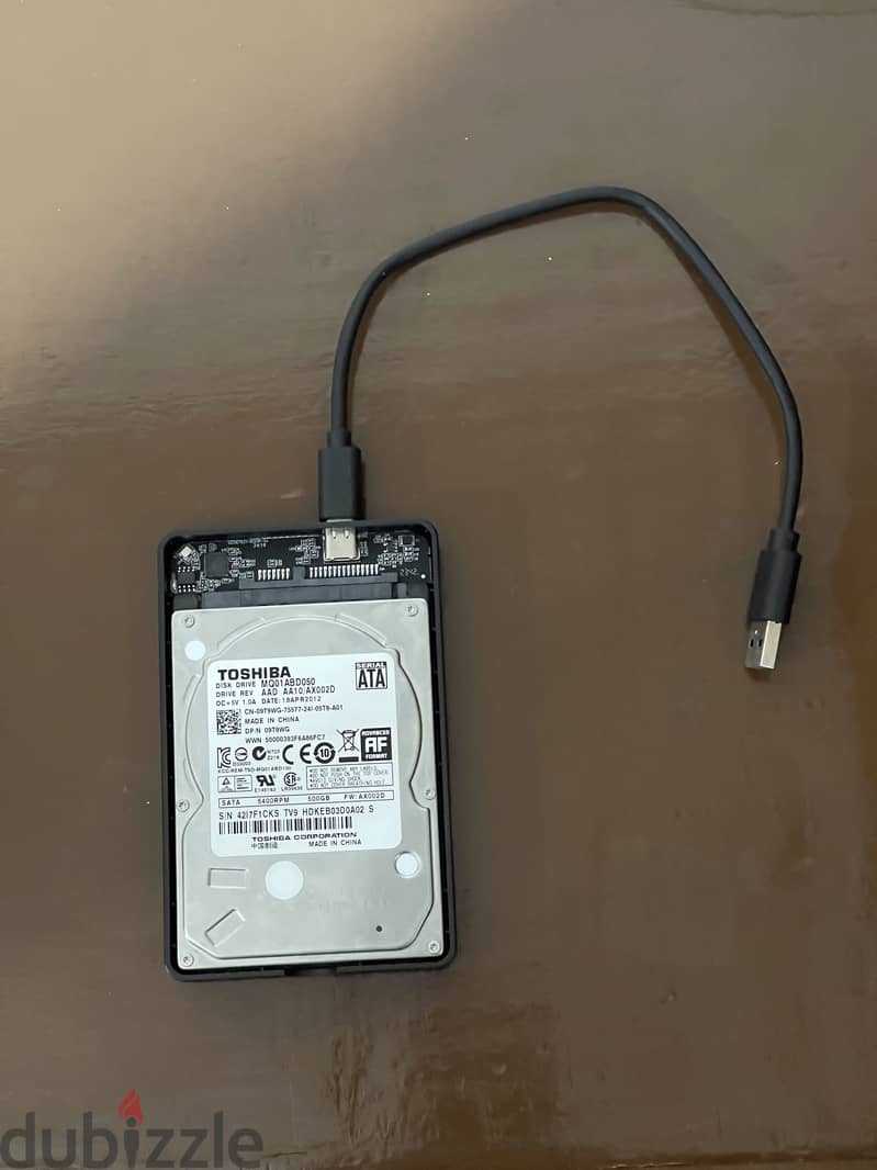 Hard disk 500G HHD with rake type c to usb 3 2