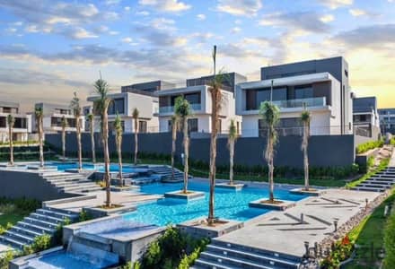 Ready to move  villa for sale in a prime location in Sheikh Zayed, inside Patio Al Zahraa Compound, next to Al Rabwa.