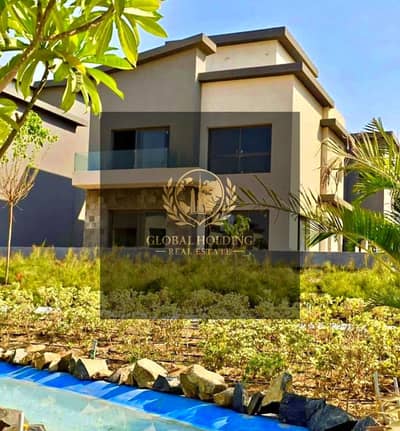 Villa for sale 210 m ready to move in Creek town new cairo next to swan lare resedince