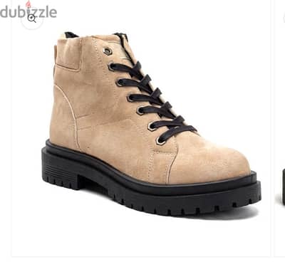 beige half boot shoes