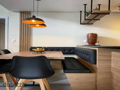 Finished studio apartment with air conditioning + free garage and club access for sale, 54 sq m, only 3 minutes from the Diplomatic Quarter