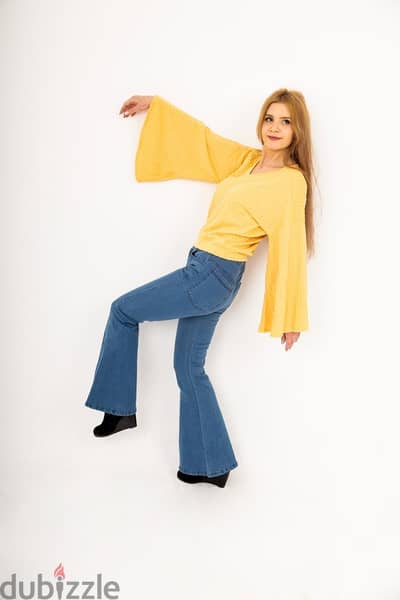 Wide leg jeans