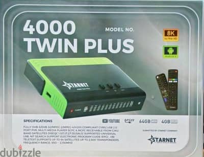 Starnet 4000 Twin Plus 4K & 8K