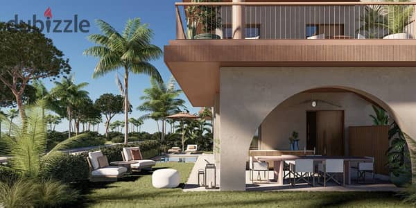 Ground chalet with garden ultra finish and air conditioning | in the heart of Ras Al-Hikma