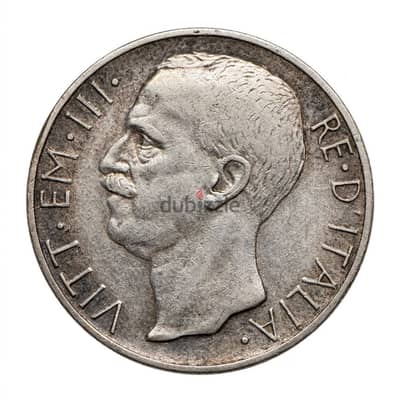 1927 Italian 10 Lire silver coin