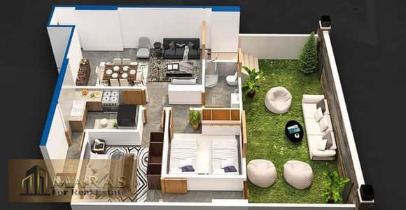 Apartment for Sale in Maadi V Compound Zahraa El Maadi 132 sqm Ground Floor with Garden Immediate Delivery Parking Paid No Installments