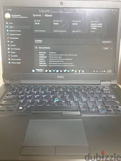 لابتوب dell للبيع حاجه جيده