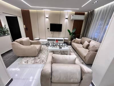 شقة مفروشة للايجار دجلة المعادى ارضى مكيفة
