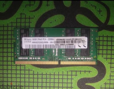 laptop RAM 16 . . DDR4 . . . . . . 3200 حالة ممتازة