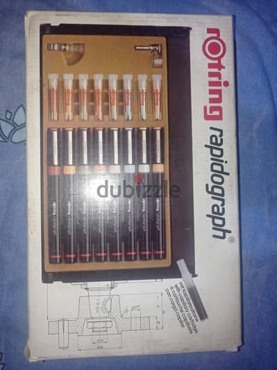 طقم اقلام تحبير روترينج رابيدوجراف Rotring rapidograph set