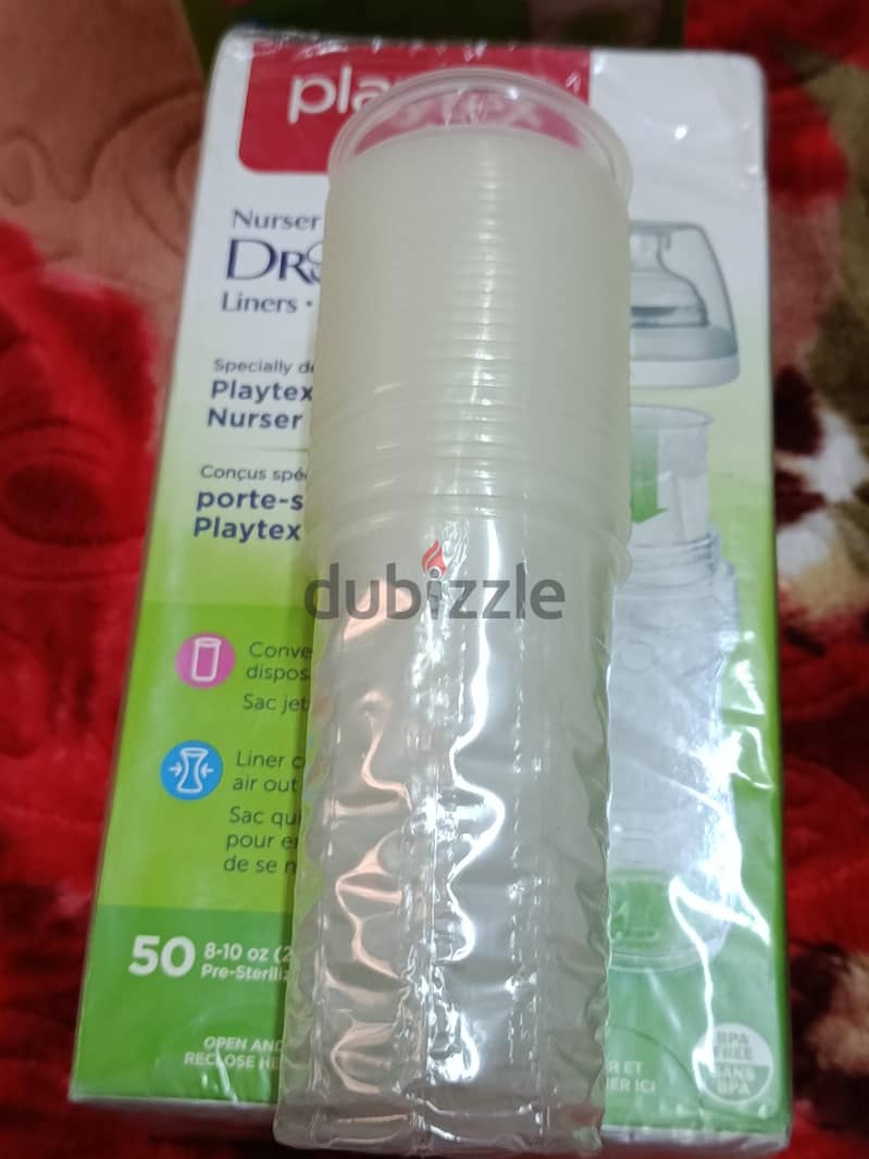 اكياس معقمه playtex baby تستخدم لمره واحده للرضعات البان أو سواءل 2