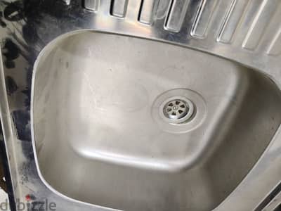 حوض مطبخ استاليسين حلتين 120×60