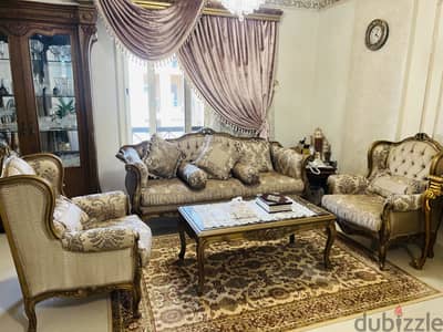 صالون كلاسيك خشب زان