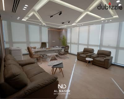 Office for rent in the Mu23 area on the main Al Amal axis in Golden Tower Mall in the New Administrative Capital at an incredible price