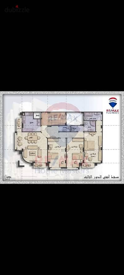 - A distinguished apartment for sale in Mansoura, located on the corner of the street