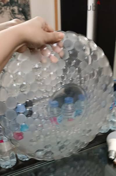 طبق كريستال كبير جداااا