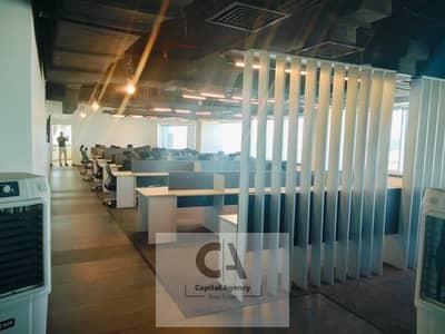 Finished administrative office for rent, 800 sq m, in a prime building on South 90th Street - Fifth Settlement