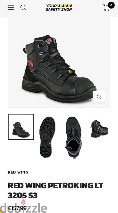 جزمة saftey) Red Wing) أصلية زيرو – أعلى فئة (Petroking)