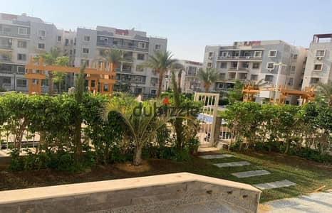 Apartment +garden for sale fully finished view landscape & water features at Compound Jayd- New Cairo