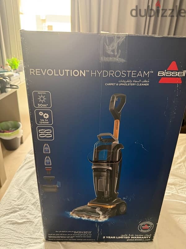 Bissel Revolution HydroSteam Deep Cleaner,Titanium/Black 5