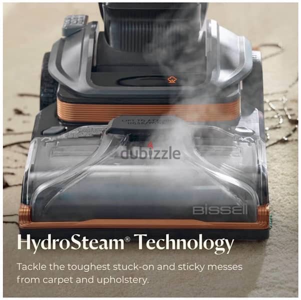 Bissel Revolution HydroSteam Deep Cleaner,Titanium/Black 11