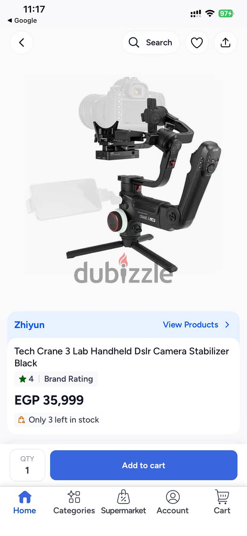 Zhiyun-Tech CRANE 3 LAB Handheld Stabilizer dji camera gamble 8