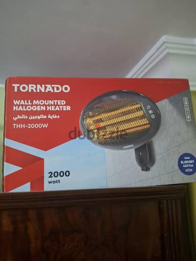 Room wall heater- New - 2000 watt  -  جديده Tornado دفايه حائط