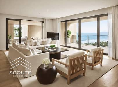 Chalet for sale on sea first row lagoon finished with ac's double view in modon Ras El Hekma North Coast near Fouka Bay and Mountain View