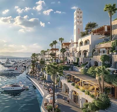 شاليه 142م وجاردن خاص 31م   فيو رائع علي Lagoon على راس الشجرة   فى C1