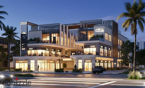 عيادة 43م للبيع في Shark Mall –مدينة الشروق – تشطيب كامل – موقع مميز