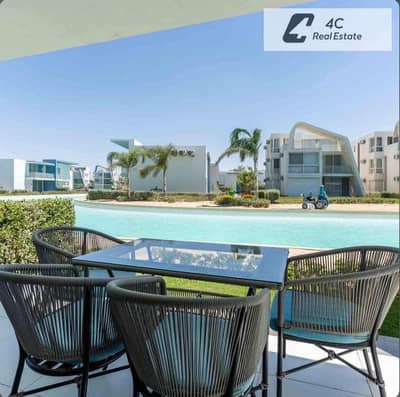 Chalet for sale area 95m ultra super finising in Fouka bay view lagoon bahary best price 2 bedrooms down payment and installments in north coast
