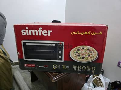 فرن كهرباء Simfer جديد بالكرتونة والمحتويات الاضافية والضمان
