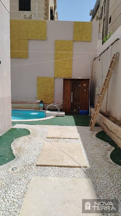 Duplex apartment for sale in the Seventh District, Block 4 adjacent    Basement at ground level and elevated ground floor