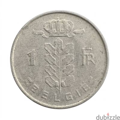 Vintage 1963 Belgium 1 Franc Coin - Dutch Text (België)