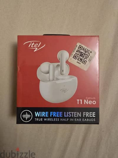 itel t1 neo earbuds new white sealed