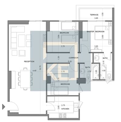 Apartment 4 Sale 156m - ready 2 move - 3 bedrooms - unfinished - 1 Garage
