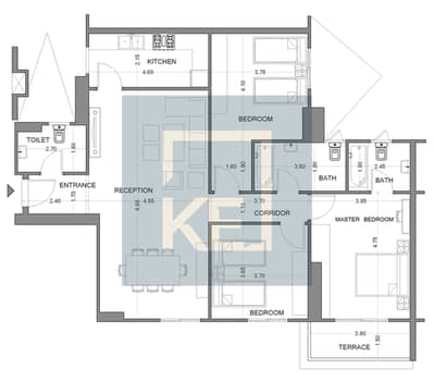 Apartment 4 Sale 168m - ready 2 move - 3 bedrooms - unfinished - 1 Garage