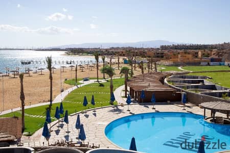Fully finished chalet for sale, first row on the beach in Blue Blue, Ain Sokhna