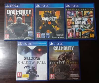 العاب PS4 أصلية وحالتها ممتازه جدا