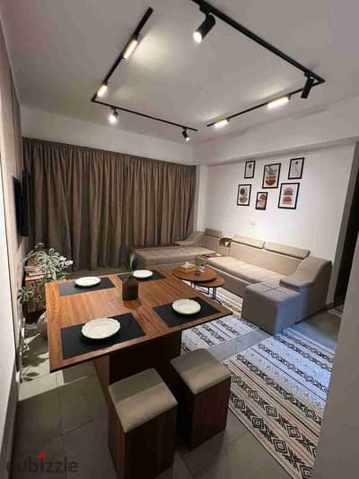 84 meters furnished apartment for rent, first occupancy, in the best phase of Madinaty compound, Privado.