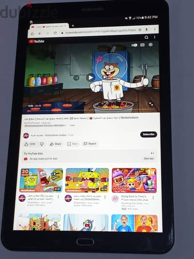 Samsung Galaxy Tab E 9.6 "حالة ممتازة يدعم شريحة مكالمات و 4G"