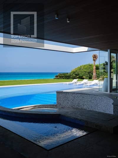 Marassi villa, prime location, direct sea view, first row
